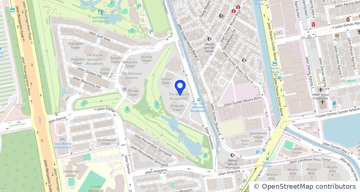 Map showing the registered office at The Mansion Bougenville Fontana, Pademangan, North Jakarta
